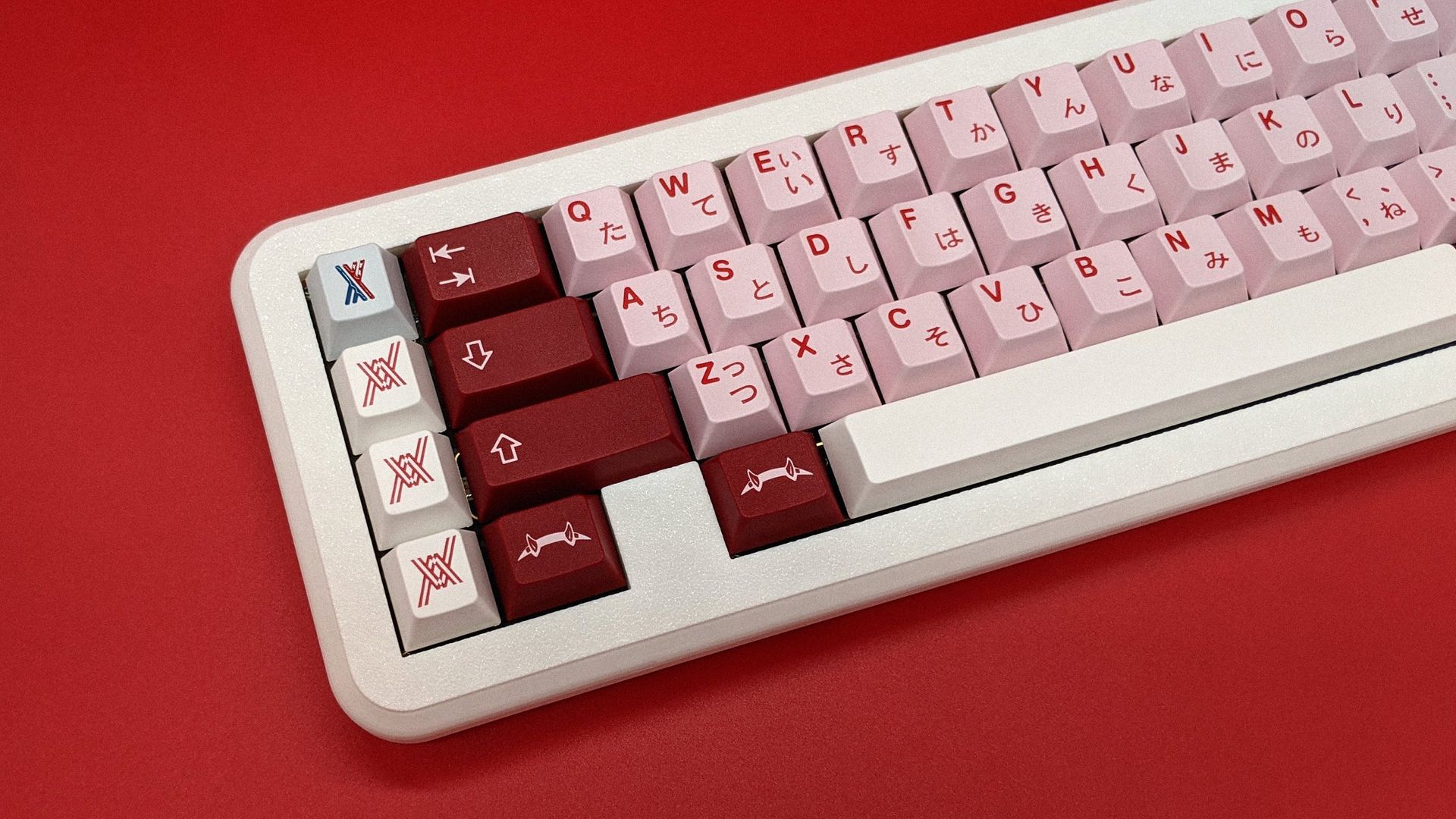 GMK Darling on Liminal on red background