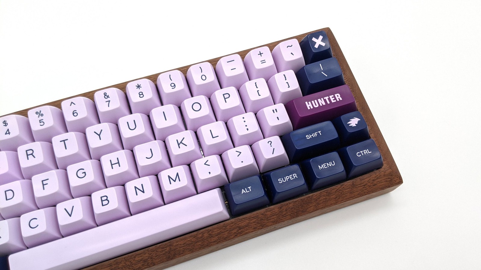 SA Hunter with novelties; BIOI G60BLE PCB with poly plate on wood case