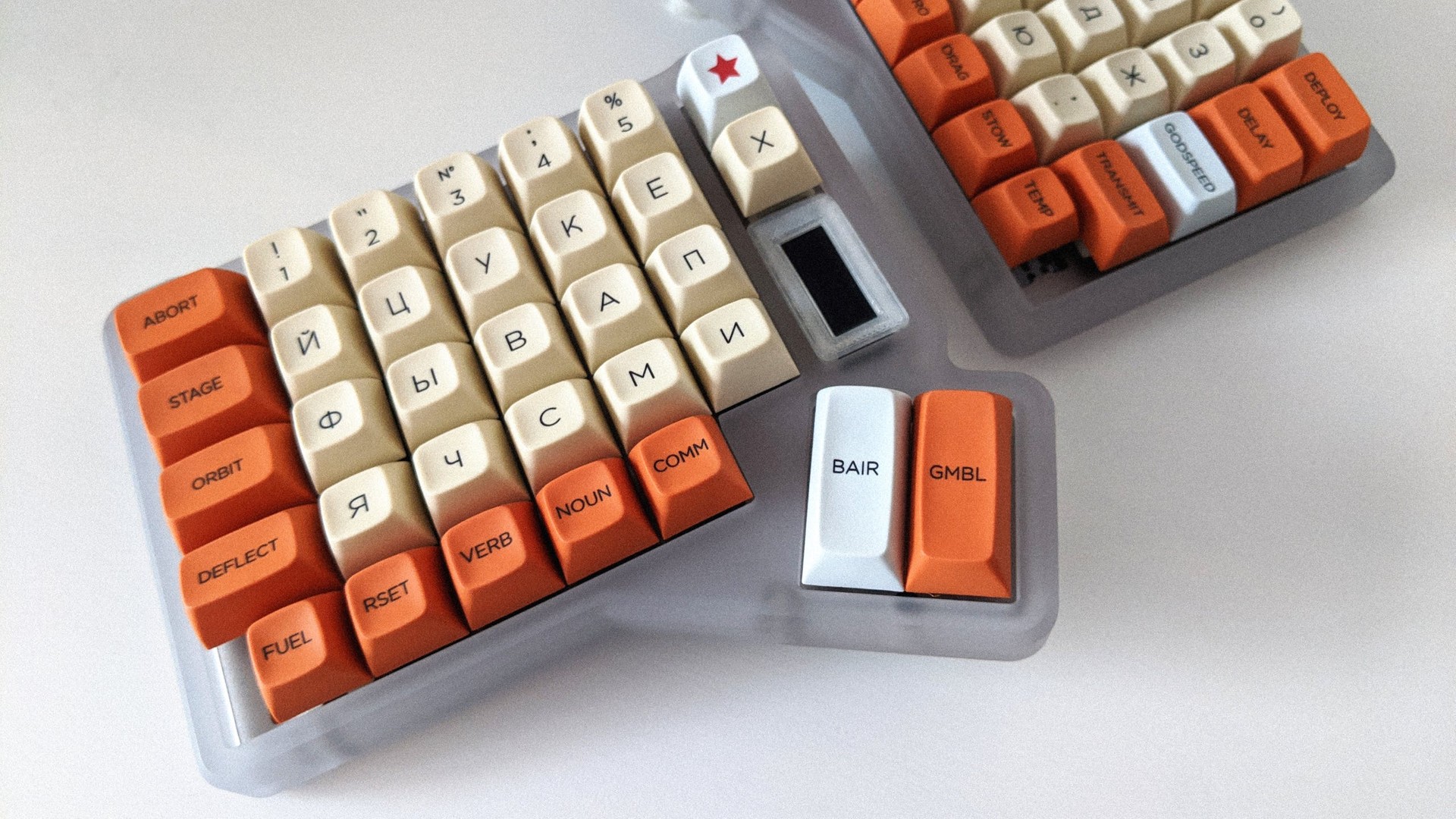 MT3 Godspeed Ares and Kadet (Cyrillic) Alphas on RGBKB Sol 2 poly version